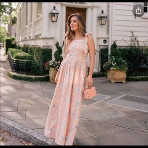 Gal Meets Glam Pink Makenna floral maxi